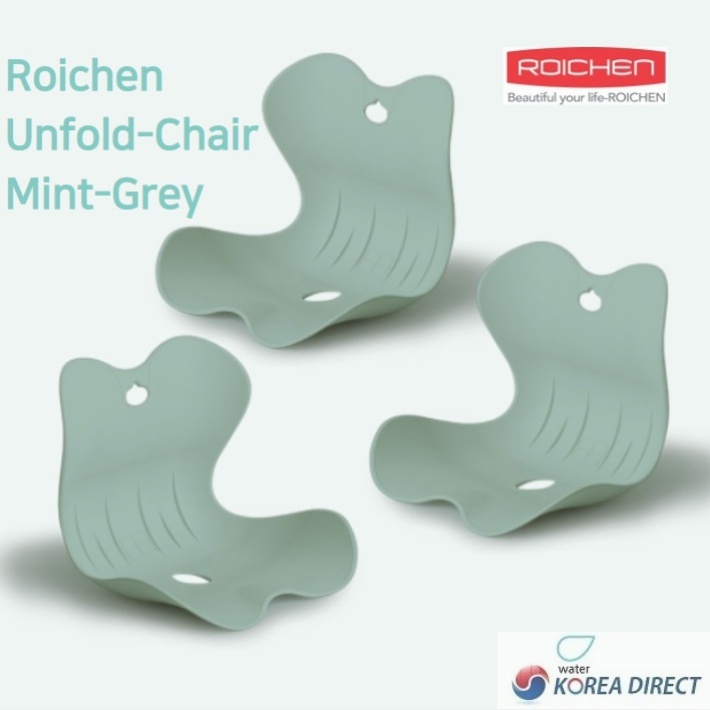 韓國直運 ROICHEN 官方正品 Roichen UNFOLD Chair 🌈直立腰部 護脊坐墊 新產品, 薄荷灰色,