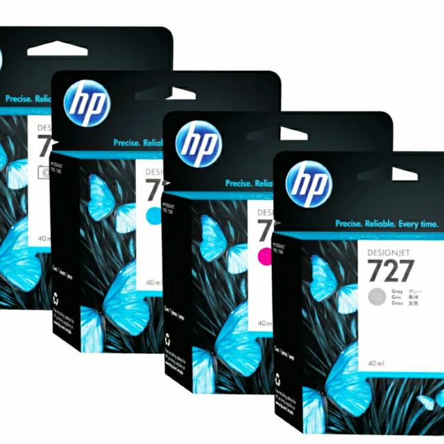 HP 727原廠墨水匣(40ml)四色特惠組2300元，五色裸裝2900元