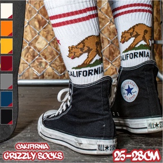 (I LOVE 樂多) 美國進口 California Grizzly Socks 加州灰熊襪 長襪 中筒襪 襪子 三色
