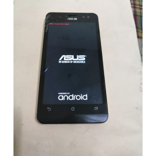 4.零件機 Asus Zenfone 5 A500KL 螢幕小破，Error:Invalid boot image