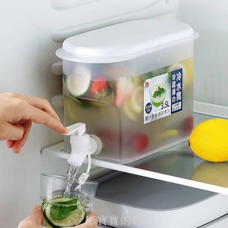 現貨冷水壺 帶龍頭放冰箱 水果茶壺 檸檬水瓶 水龍頭容器 涼水壺 冷水桶 冷水筒 冷藏庫 耐高溫 冷水桶 飲料壺 冰