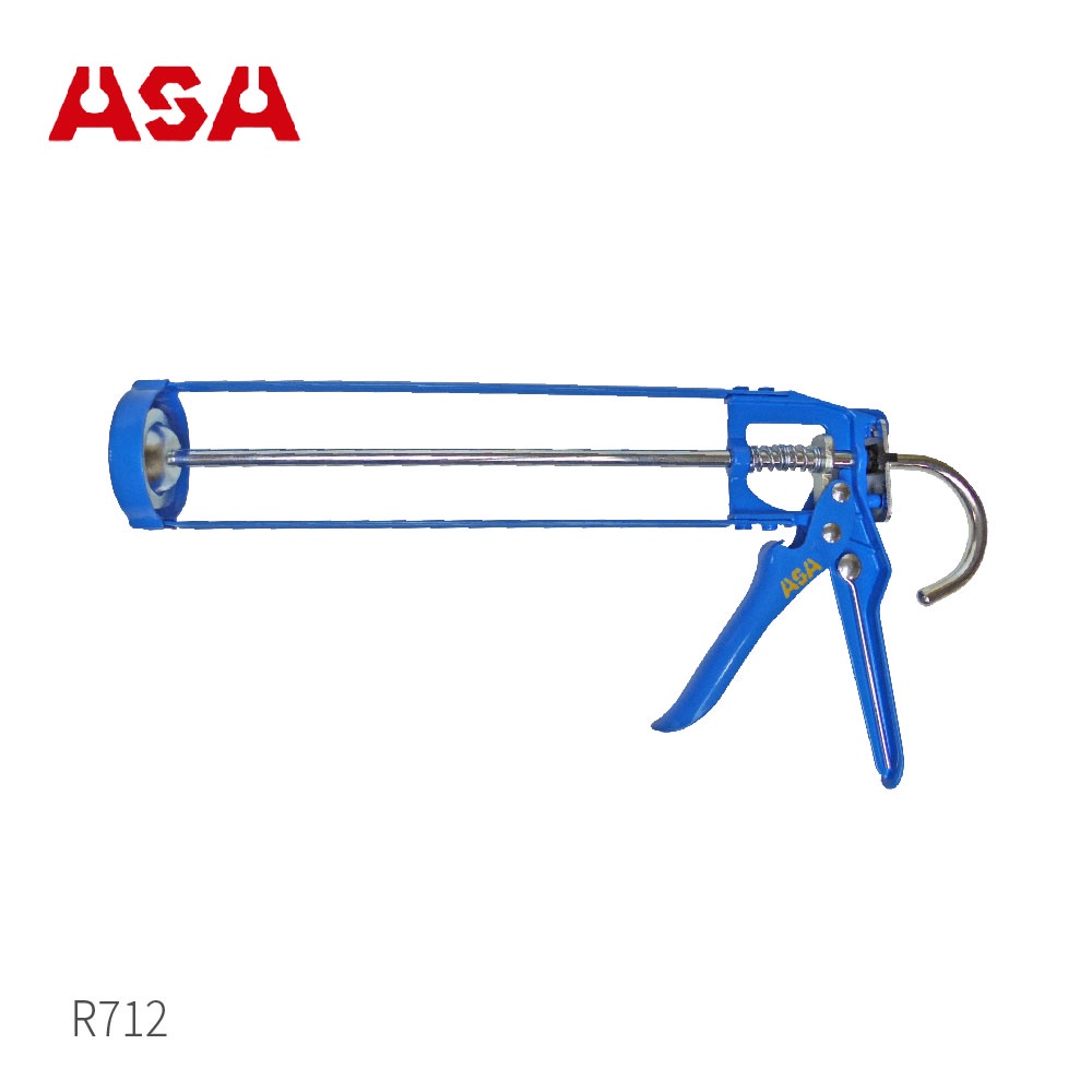 ASA【骨架型不滴膠矽利康槍 R712】台灣製 7倍槓桿 13mm行程 矽力康槍 玻璃膠槍 打糊槍 silicone槍