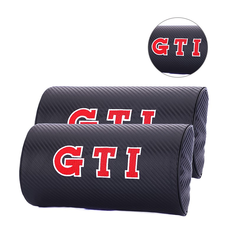 VW Golf GTI 碳纖維 頭枕｜汽車頭枕 座椅頭枕 靠頭枕 護頸枕 ｜福斯 大眾 高爾夫 GOLF R POLO