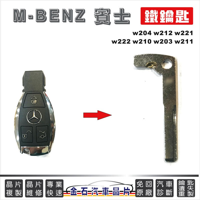 M-BENZ 賓士 w204 w212 w221 w222 w210 w203 w211 汽車小鑰匙 開車門