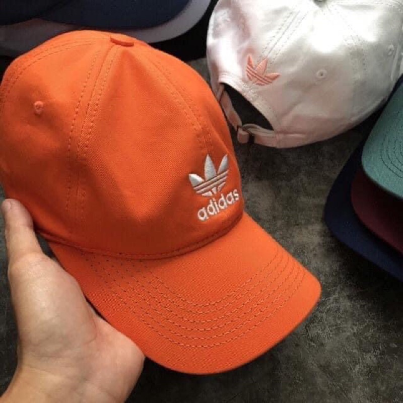 Adidas Originals Relaxed 橘色 老帽 棒球帽