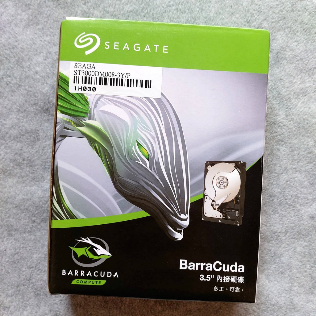 Seagate 希捷 (ST3000DM008) 新梭魚 3TB 7200轉/64MB/SATA3 桌上型電腦硬碟