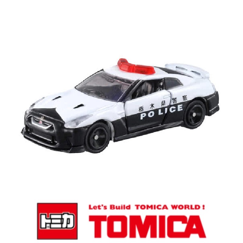 Tomica No. 105 多美 小汽車  Nissan GT-R 日產 警車 2018年 新車貼