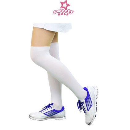 Golf Sweety 女用 雙色防曬 運動褲襪 #SSK-5001-2R9 ,白/膚色  黑/膚色 全黑 運動褲襪