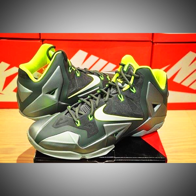 Lebron James 11 XI XDR DUNKMAN LBJ 墨綠 銀光綠 配色 us 9.5  %100 全新