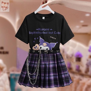 ✨✨小花貓童裝 兒童裙子 女童套裝裙子夏季短袖洋氣學院風jk制服裙兒童網紅夏裝時髦連衣裙