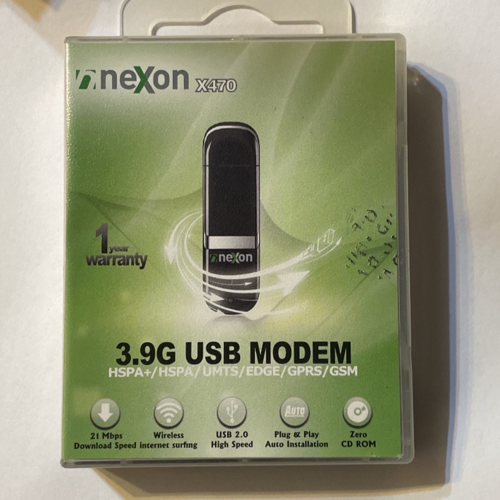 全新 Nexon X470 21Mbps HSUPA+ 3.75G USB 行動網卡 支援中華 遠傳 台哥大