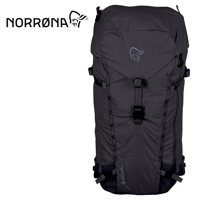 【Norrona 老人頭 挪威】falketind 旅行背包 健行背包 運動背包 高貴黑 (3691-16-7718)
