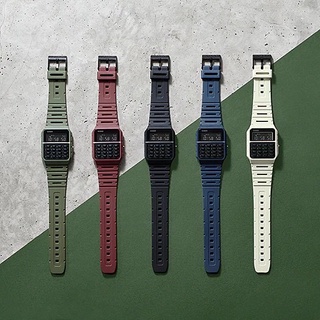 【CASIO】卡西歐 火夯復古計算機電子錶 橡膠錶帶 全自動日曆 日常生活防水 CA-53WF 五色 臺灣卡西歐保固一年