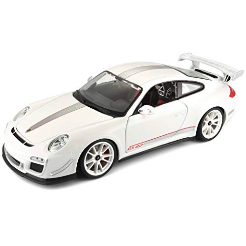 【名車館】Bburago 18-11036 Porsche 911 GT3 RS 4.0 White 1/18 合金車
