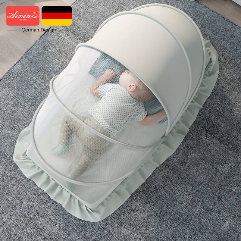 蚊帳罩可折疊寶寶小床全罩式通用防蚊罩兒童蒙古包無底蚊帳
