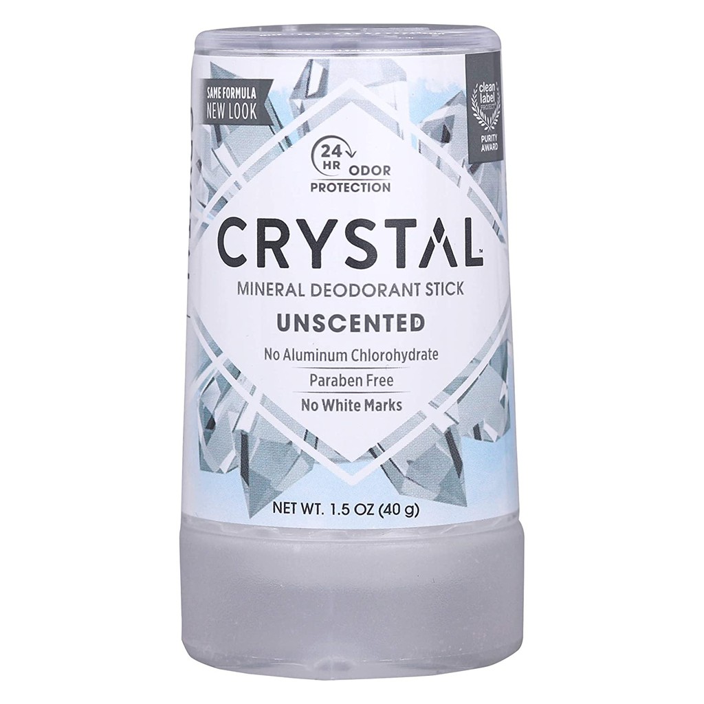 Crystal Body Deodorant消臭石 除臭石 體香棒 礦物鹽除臭石＃無香40克*1【2024年03月到台】