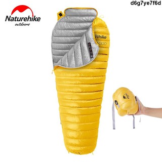 【天天優選百貨】Naturehike挪客NH戶外鵝絨羽絨睡袋CW300成人睡袋露營加厚 超輕630克 蓬鬆度750