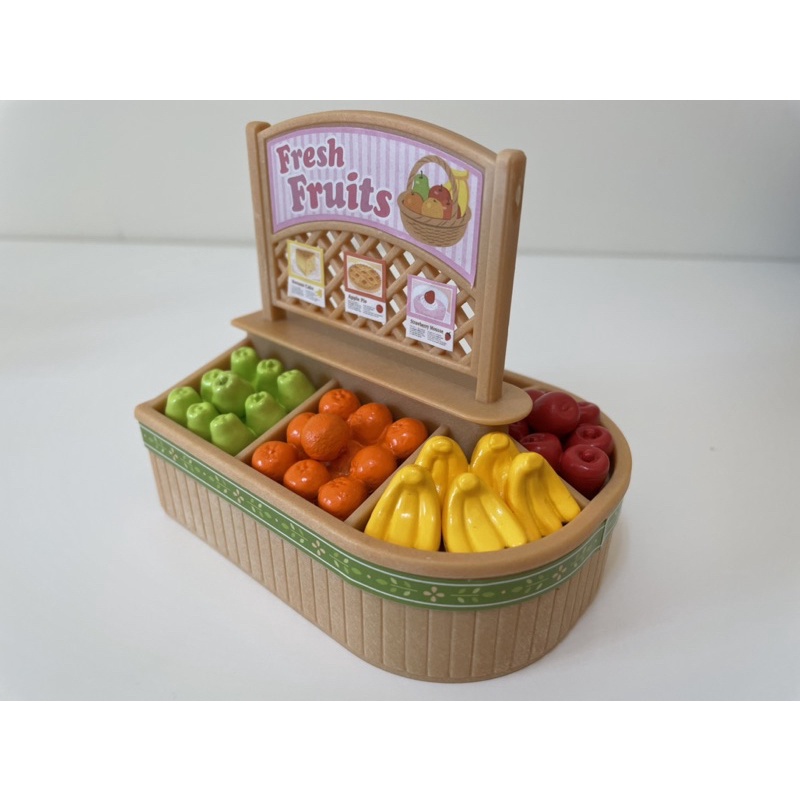 森林家族 絕版 近新 超級市場 補件 水果 凍箱櫃
