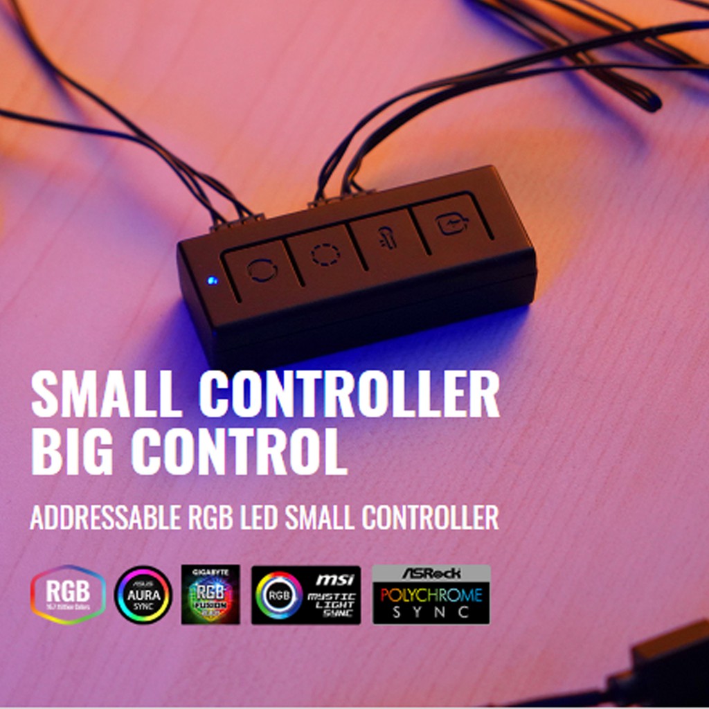 Cooler Master 小型 ARGB LED 控制器風扇 ARGB 控制器