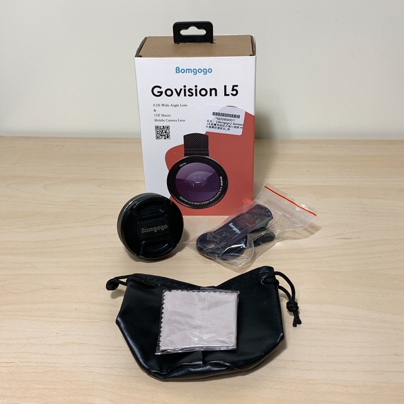Bomgogo Govision L5 超廣角微距手機大鏡頭 mini 類單眼獨家設計 零畸變無變形(含框52mm)