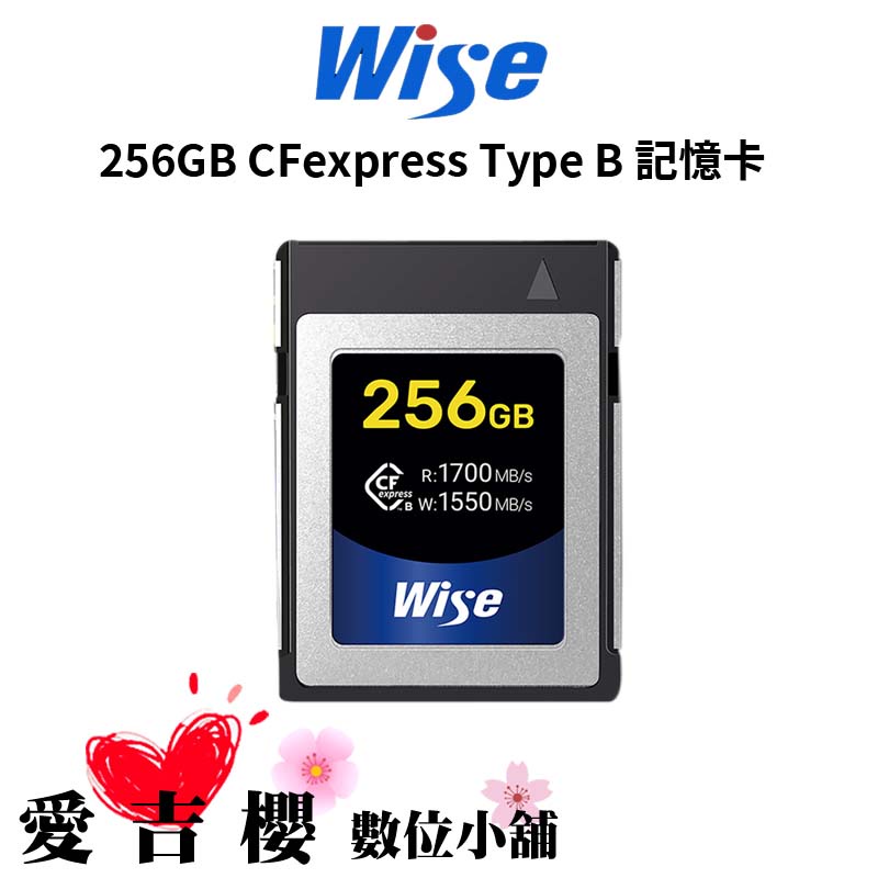 【WISE】256GB CFexpress Type B 記憶卡 公司貨