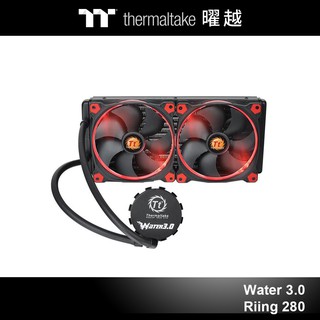 曜越 Water 3.0 Riing Red 280 一體式水冷散熱器 CL-W138-PL14RE-A