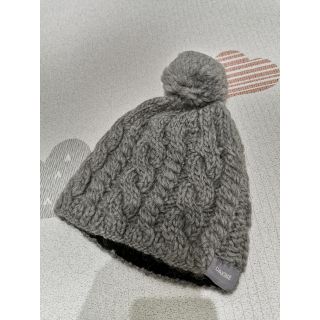 毛帽 灰色 保暖 毛球 毛線帽 針織帽 護耳