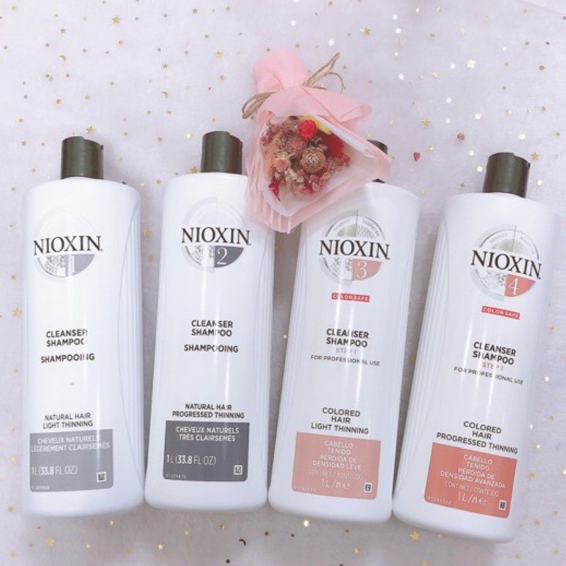 Nioxin 洗髮精 3D 賦活1～4號深層潔淨露洗髮精 最新包裝 耐奧森 1000ML