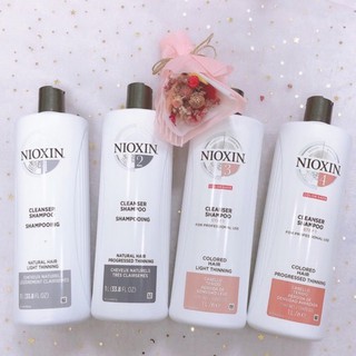 Nioxin 洗髮精 3D 賦活1～4號深層潔淨露洗髮精 最新包裝 耐奧森 1000ML