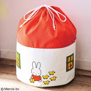 《瘋日雜》113日本雜誌附錄 miffy米菲米飛兔 房子造型束口袋 多功能大容量整理購物袋收納袋旅行袋