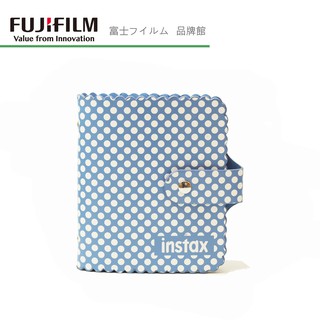 FUJIFILM 富士 原廠 收納 相本 相簿 藍底白點/淺藍底白格紋 40入