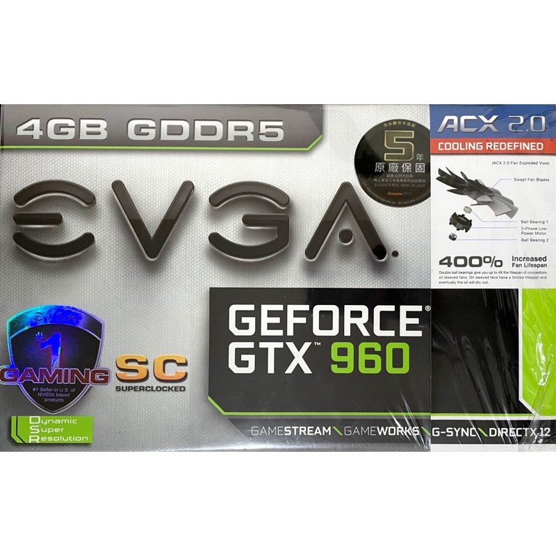 EVGA GEFORCE GTX 960 SC 4GB GDDR5