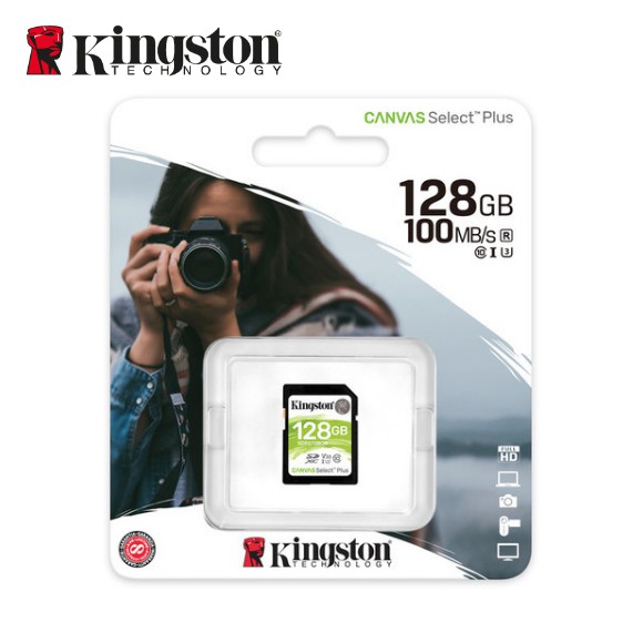 【最新台灣公司貨】 KINGSTON 金士頓 128G 相機 記憶卡 Canvas Select Plus 相機適用