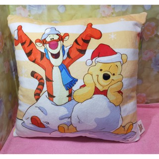 迪士尼 正版 維尼聖誕雪花 方形枕 午安枕 Disney 維尼抱枕 抱枕 卡通枕 靠枕 A03004