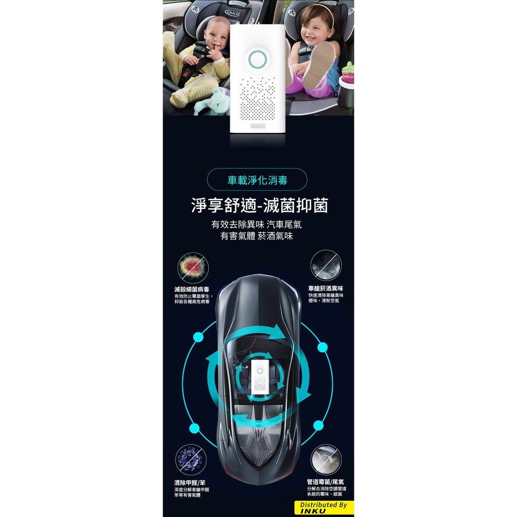 愛品居臭氧產生器負離子淨化家用殺菌汽車冰箱除異味除甲醛迷你可攜式淨化空氣 現貨 蝦皮購物