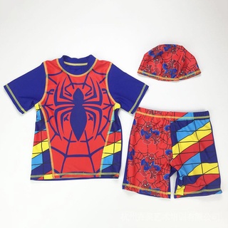 時尚創意兒童泳衣 時尚蜘蛛俠造型兒童泳裝 可愛兒童泳裝泳具
