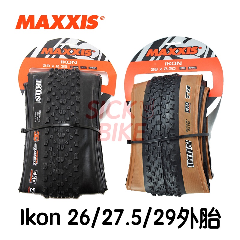 ????????????????Maxxis Ikon登山車膚色可折外胎MTB Skinwall Folding Tire 26/27.5/29 | 蝦皮購物