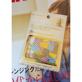 出清價/日本 質感 LOMO 派對 金色 三角旗 蕾絲 條紋風手帳貼紙 貼紙 卡片 日記 專用貼紙