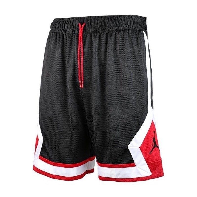 Nike 喬丹 運動 短褲 Jordan Jumpman Diamond 男 籃球 休閒 黑 白 紅 運動褲 透氣 排汗
