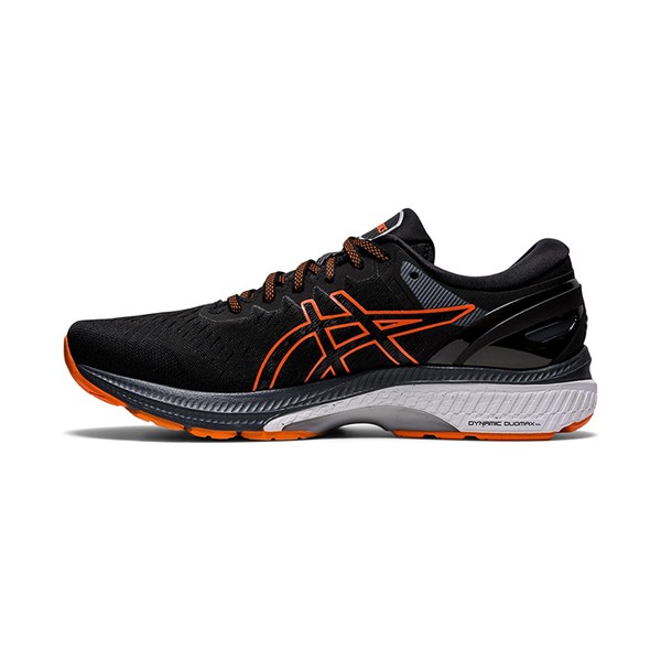 【ASICS】GEL-KAYANO 27(2E) 寬楦 慢跑鞋 運動 黑橘 男鞋 -1011A835-003