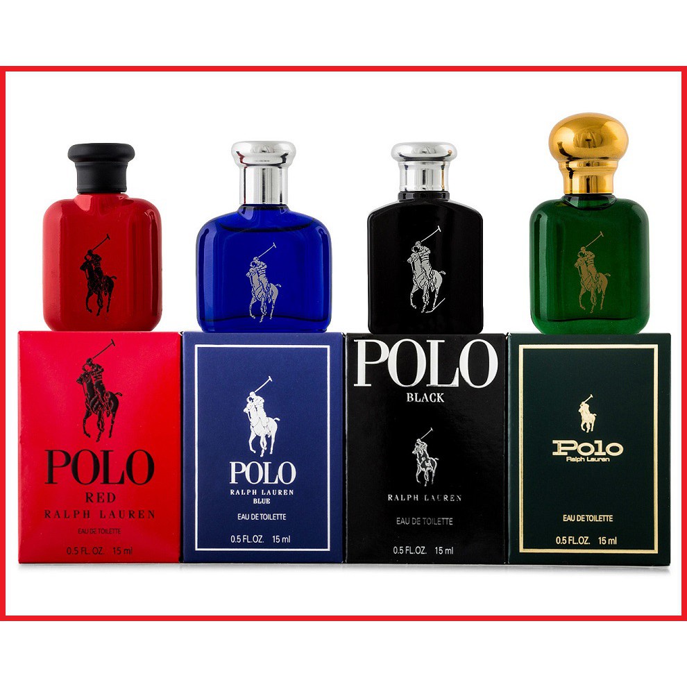 【禮盒拆賣】 Polo Ralph Lauren 15ML 【紅色馬球/藍色馬球/黑色馬球/綠馬球】馬球男性淡香水