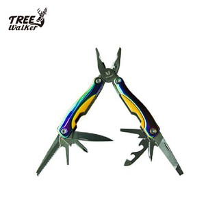 【treewalker露遊】萬用多功能工具組｜彩色手柄 折疊工具鉗 登山.釣魚.自行車維修等