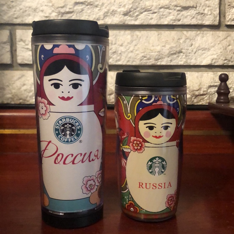 Starbucks Russia 俄羅斯娃娃 可愛 星巴克 隨行杯 環保杯 城市杯 塑膠杯 馬克杯 水杯 咖啡杯 限量