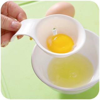 慕容家生活館廚房蛋清分離器 雞蛋蛋黃分蛋器 矽膠卡殼卡住碗邊 白色雞蛋分蛋器/蛋清蛋黃分離器過濾器