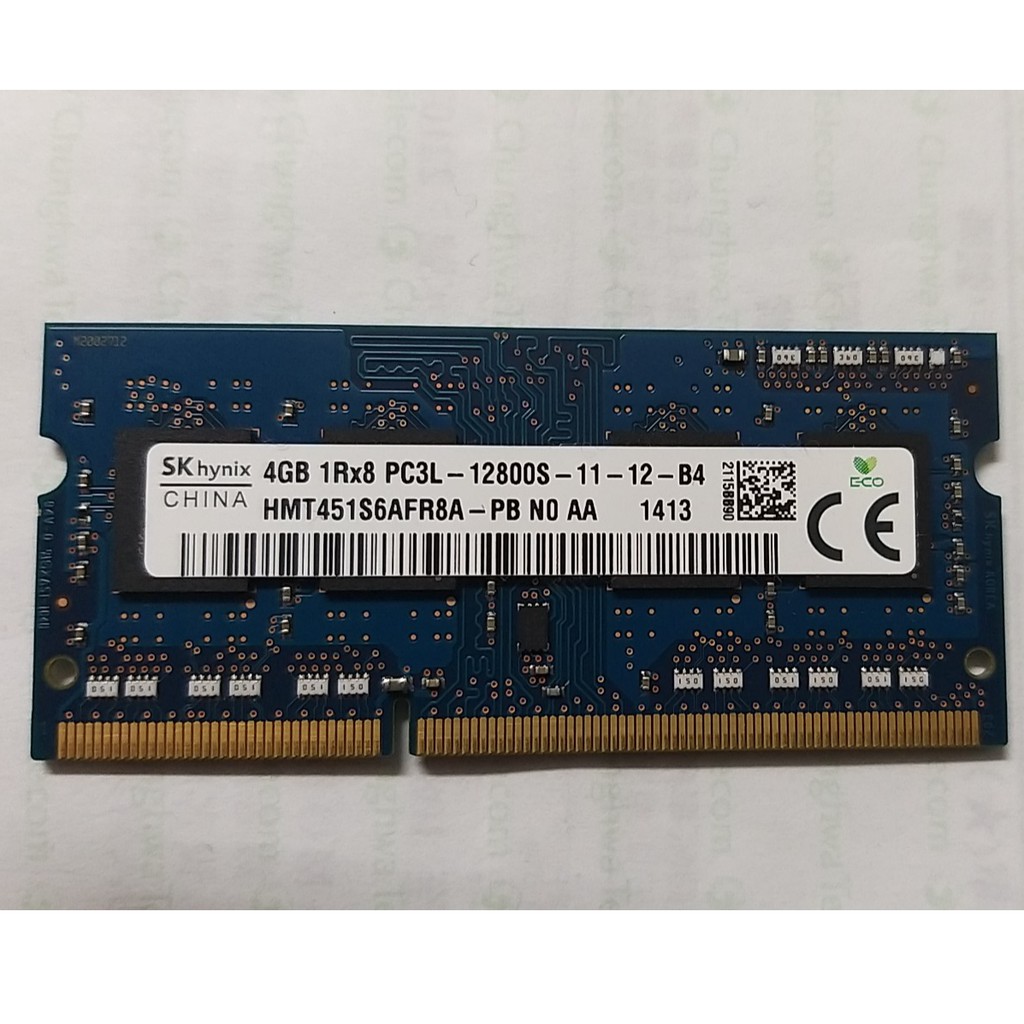 筆電用記憶體 4GB DDR3L-1600 PC3L-12800S 海力士SK hynix