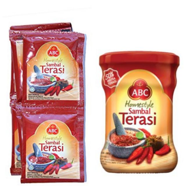 ABC sambal terasi 印尼辣椒醬 印尼蝦醬辣椒醬 蝦膏辣椒醬 sambel terssi | 蝦皮購物