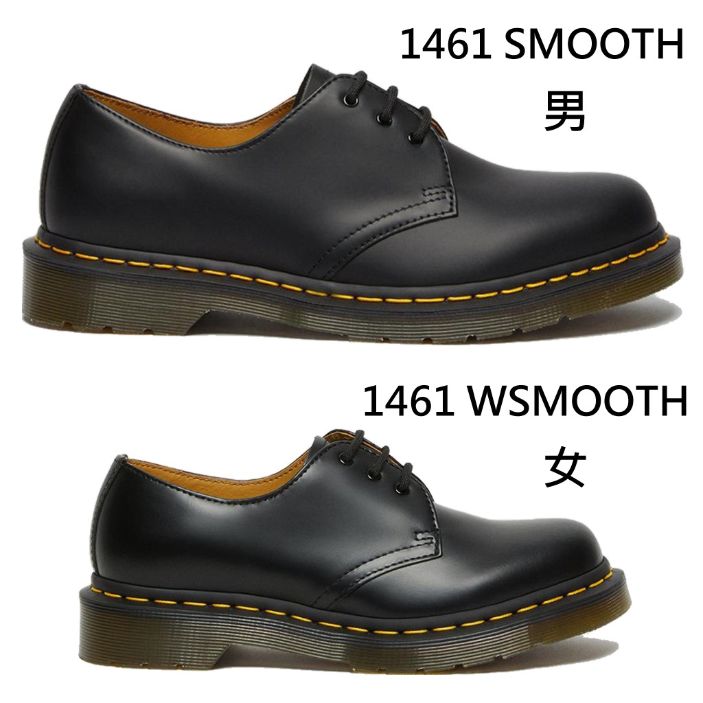 DR. MARTENS 男鞋 女鞋 1461 BLACK SMOOTH 3孔 黑【A-KAY0】