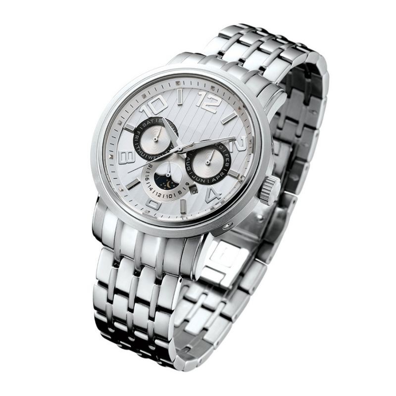 愛彼特ARBUTUS AR515SWS 傳統三眼設計機械錶 月份 星期顯示 不鏽綱錶殼 316L精綱錶帶 原廠公司貨