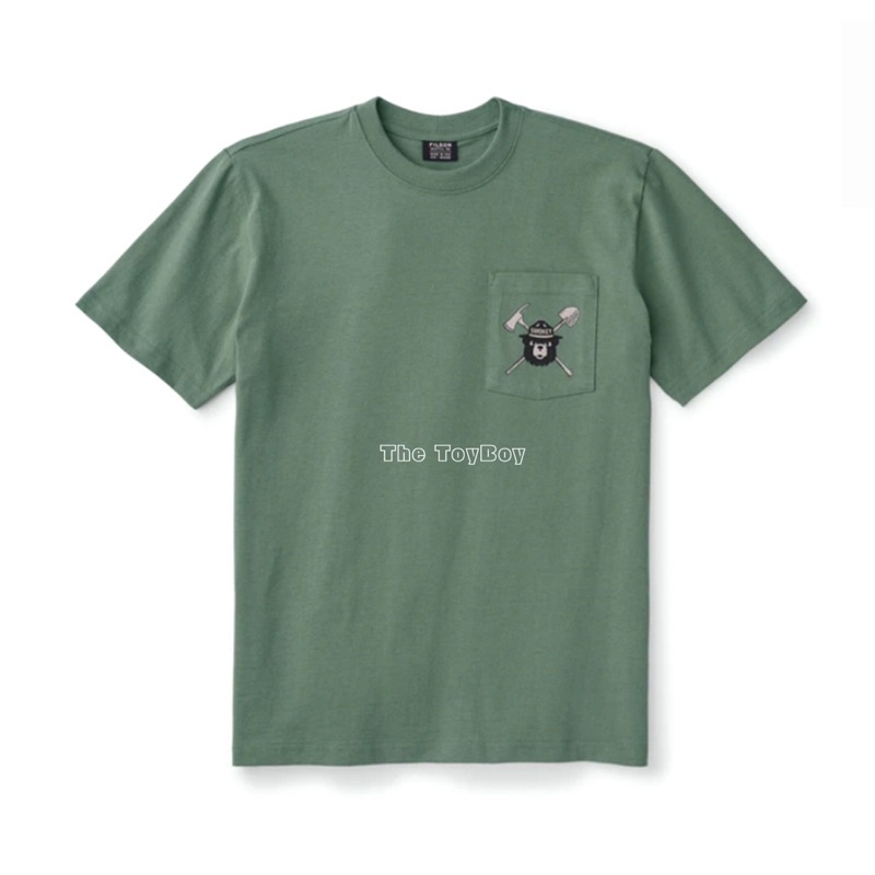 限量商品 Filson Smokey Bear Pocket T-Shirt 口袋短t