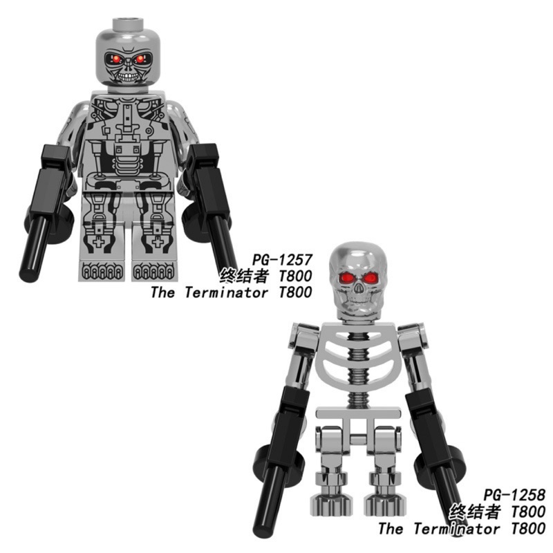 現貨 - 品高 PG1257 PG1258 T800 終結者 阿諾 魔鬼終結者：黑暗宿命 /相容樂高 人偶